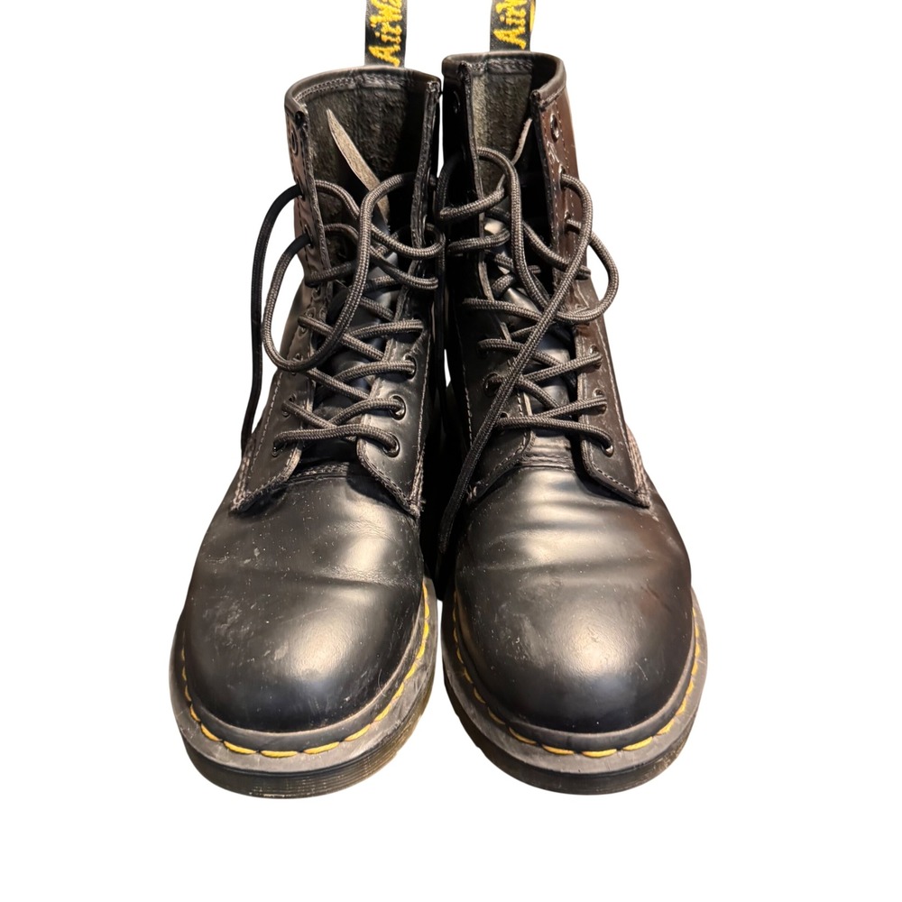 Dr. Martens 1460 W Smooth Leather Combat Boots Womens Size 8
